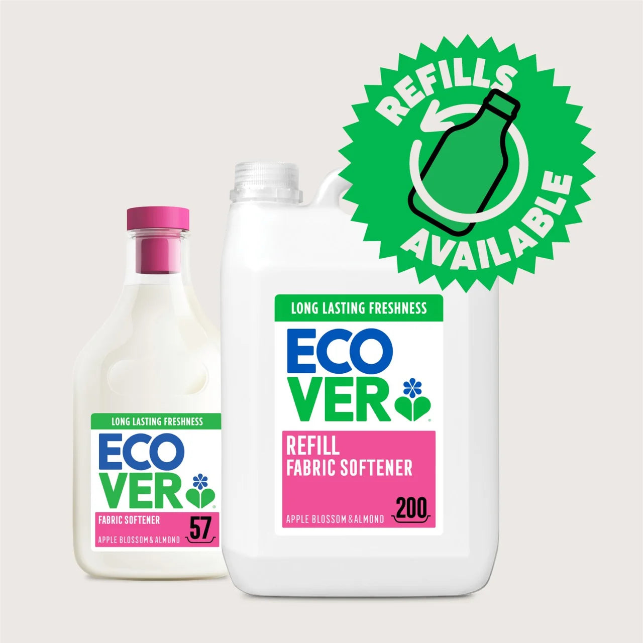 Ecover Concentrated Fabric Softener Apple Blossom and Almond 57 Washes 1430ml