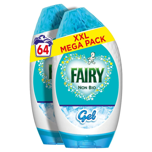 Fairy Non-Bio Washing Liquid Gel For Sensitive Skin 64 Washes 2.1L