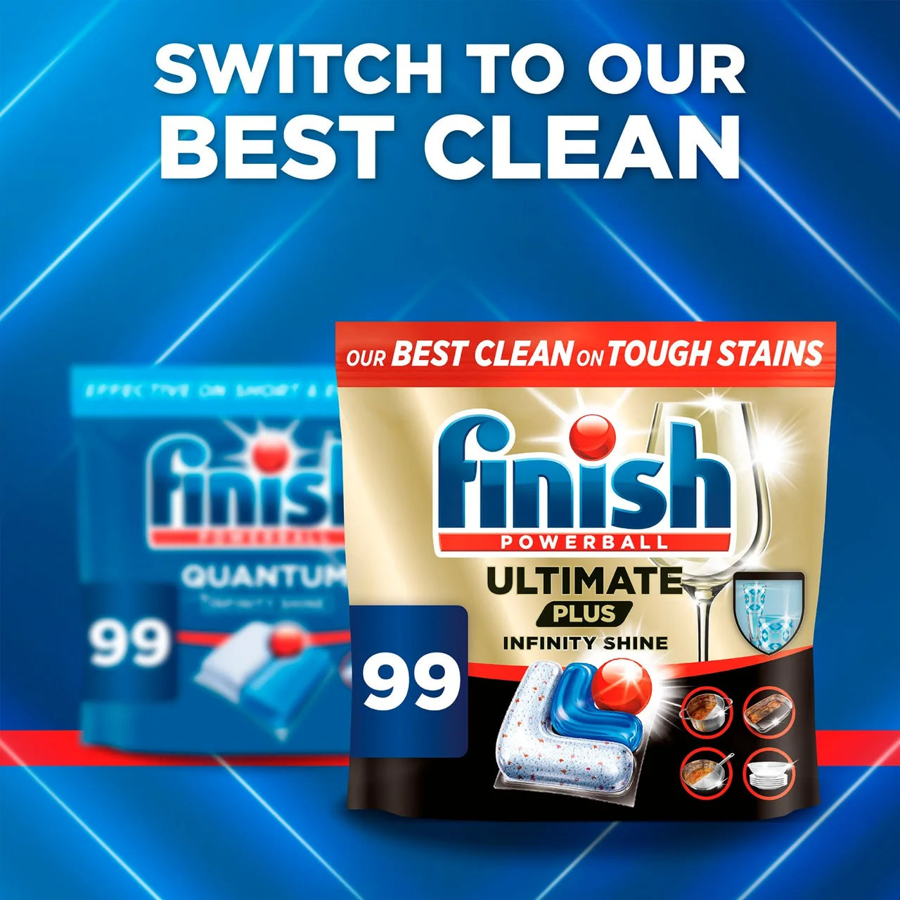 Finish Quantum All in One Dishwasher tablets Regular 36 per pack