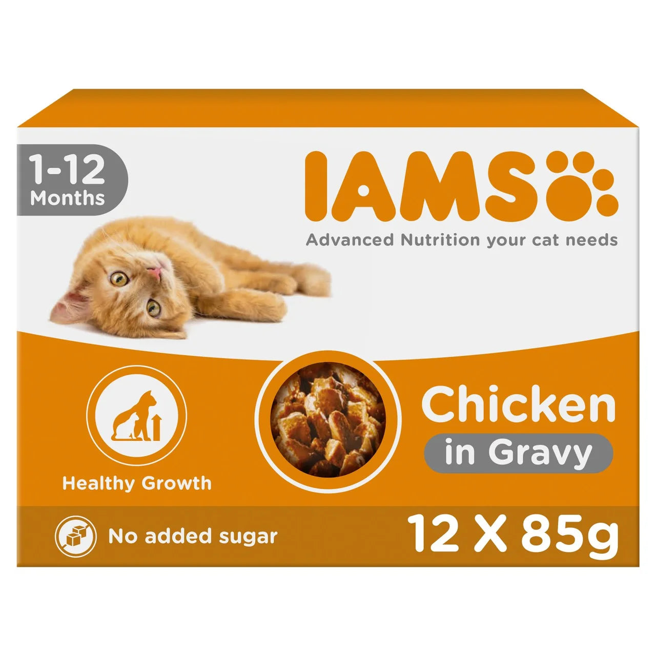 Iams Delights Kitten Chicken in Gravy Multipack 12 x 85g