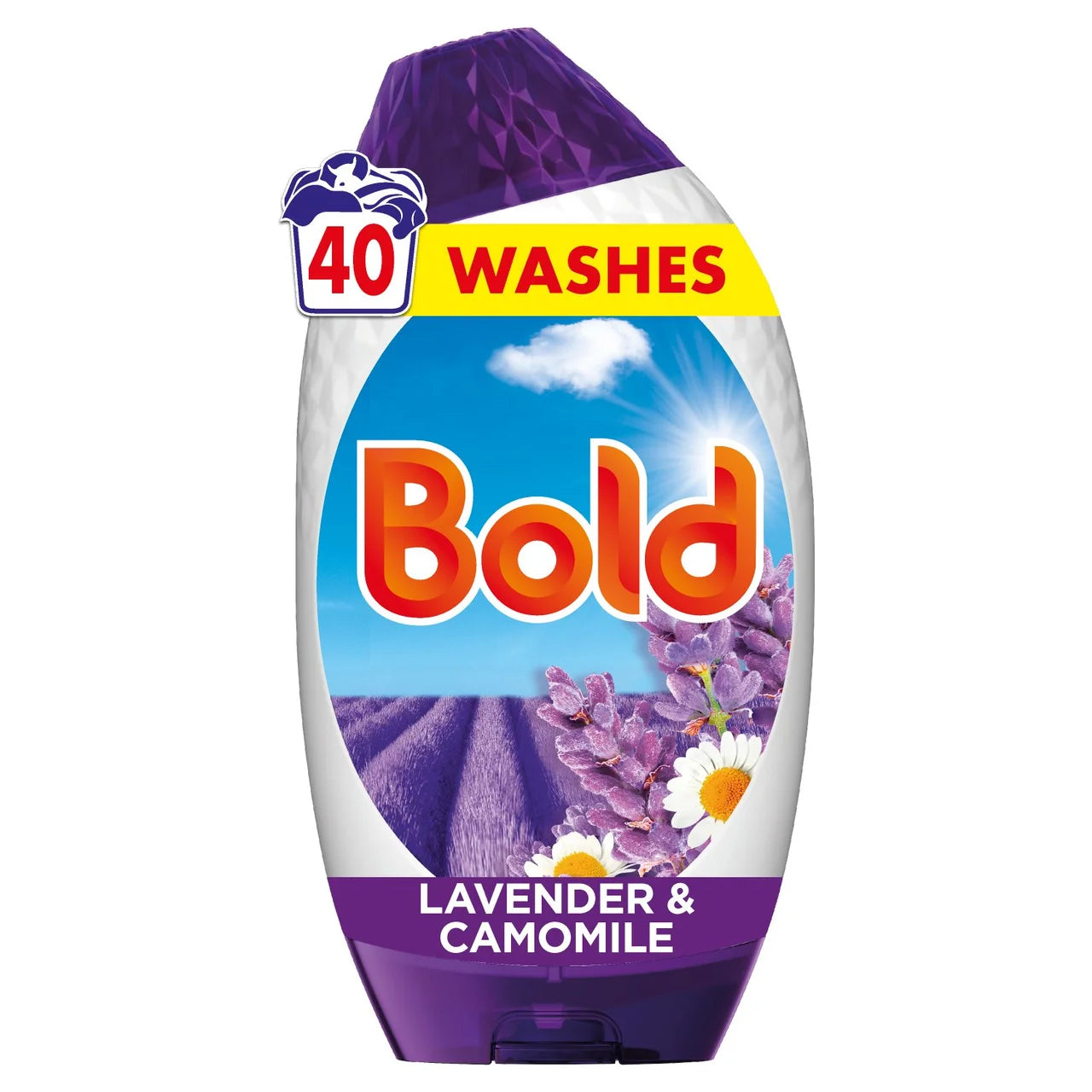 Bold 2In1 Washing Liquid Gel Lavender & Camomile 40 Washes 1320ml