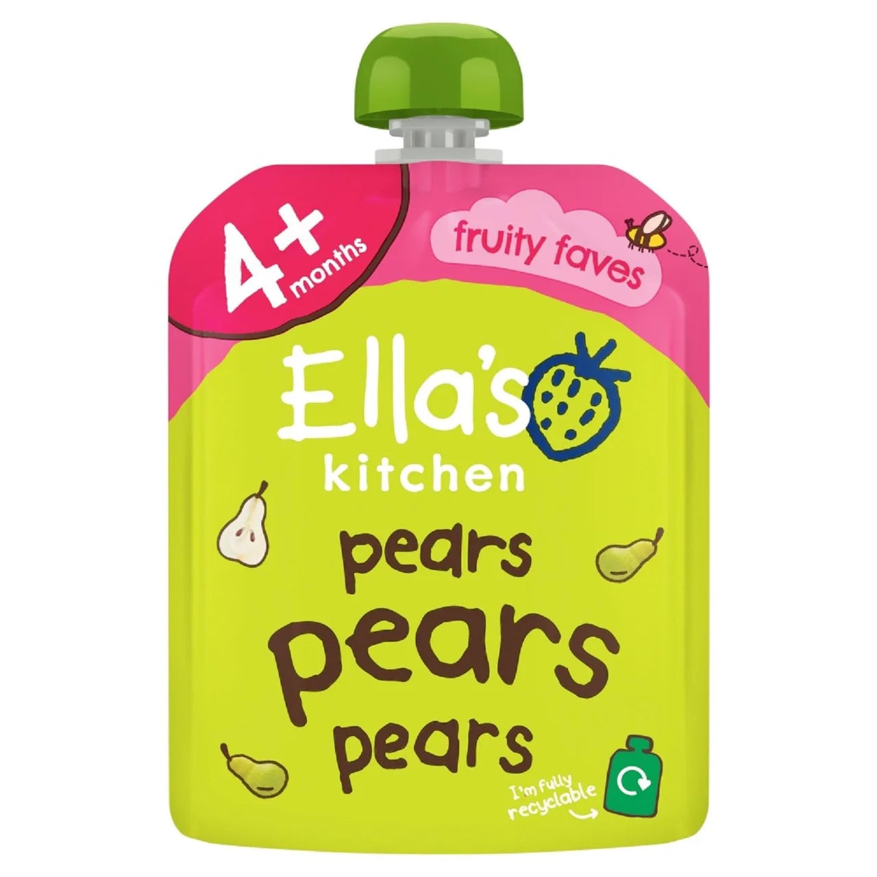 Ella's Kitchen Pears First Tastes Baby Food Pouch 4+ Months 70g