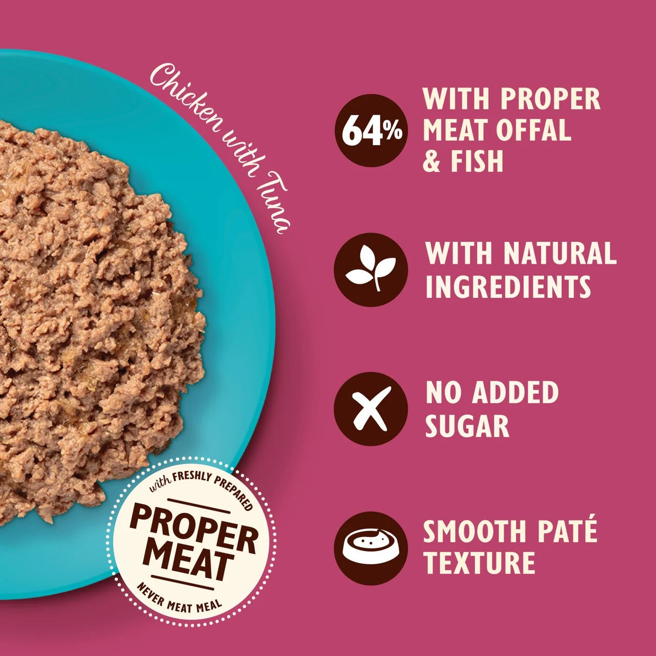 Lily's Kitchen Cat Smooth Chicken & Tuna Pate 85g