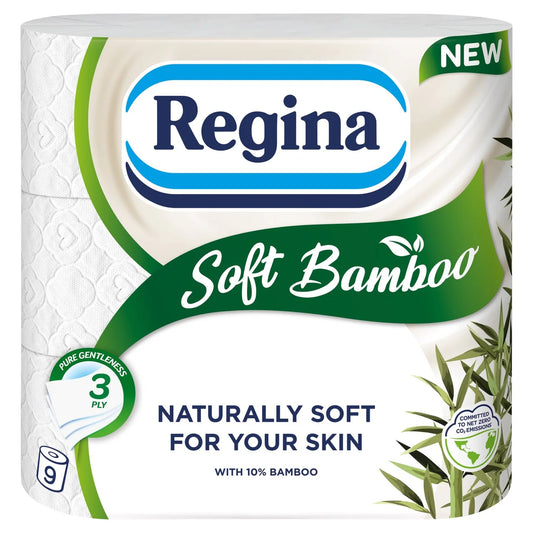 Regina Soft Bamboo Toilet Roll 9 Roll