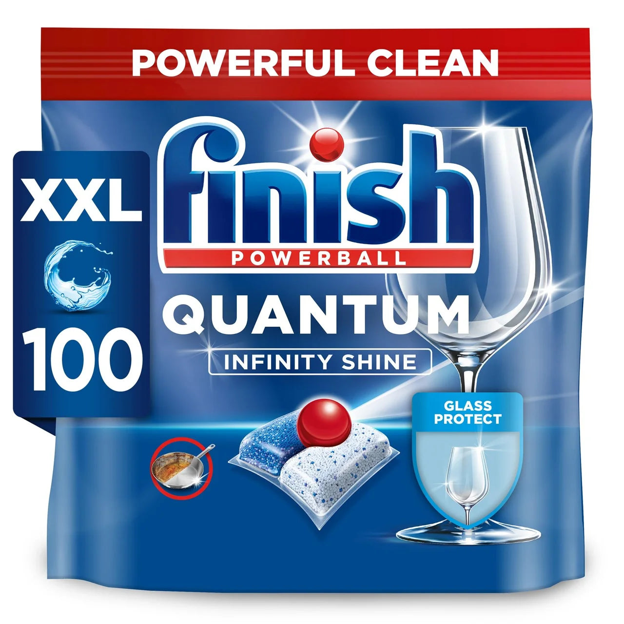 Finish Quantum Infinity Shine Dishwasher Tablets Original 100 per pack