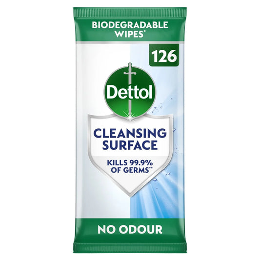 Dettol Antibacterial Multi Surface Cleaning Wipes 126 per pack