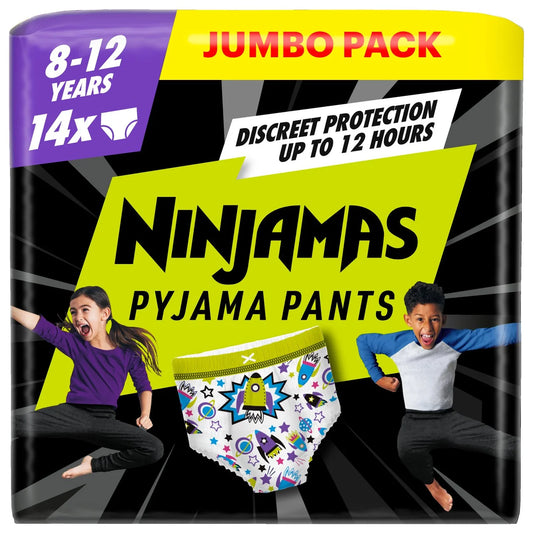 Ninjamas Pampers Ninjamas Pyjama Pants Boys 8-12 Years 14 per pack