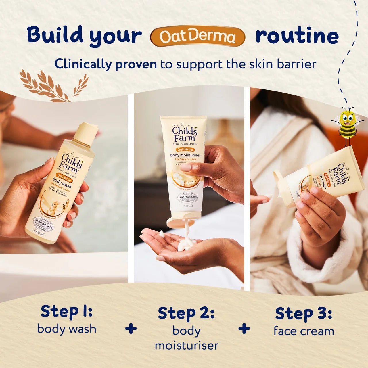 Childs Farm OatDerma Face Cream Fragrance-Free 50ml