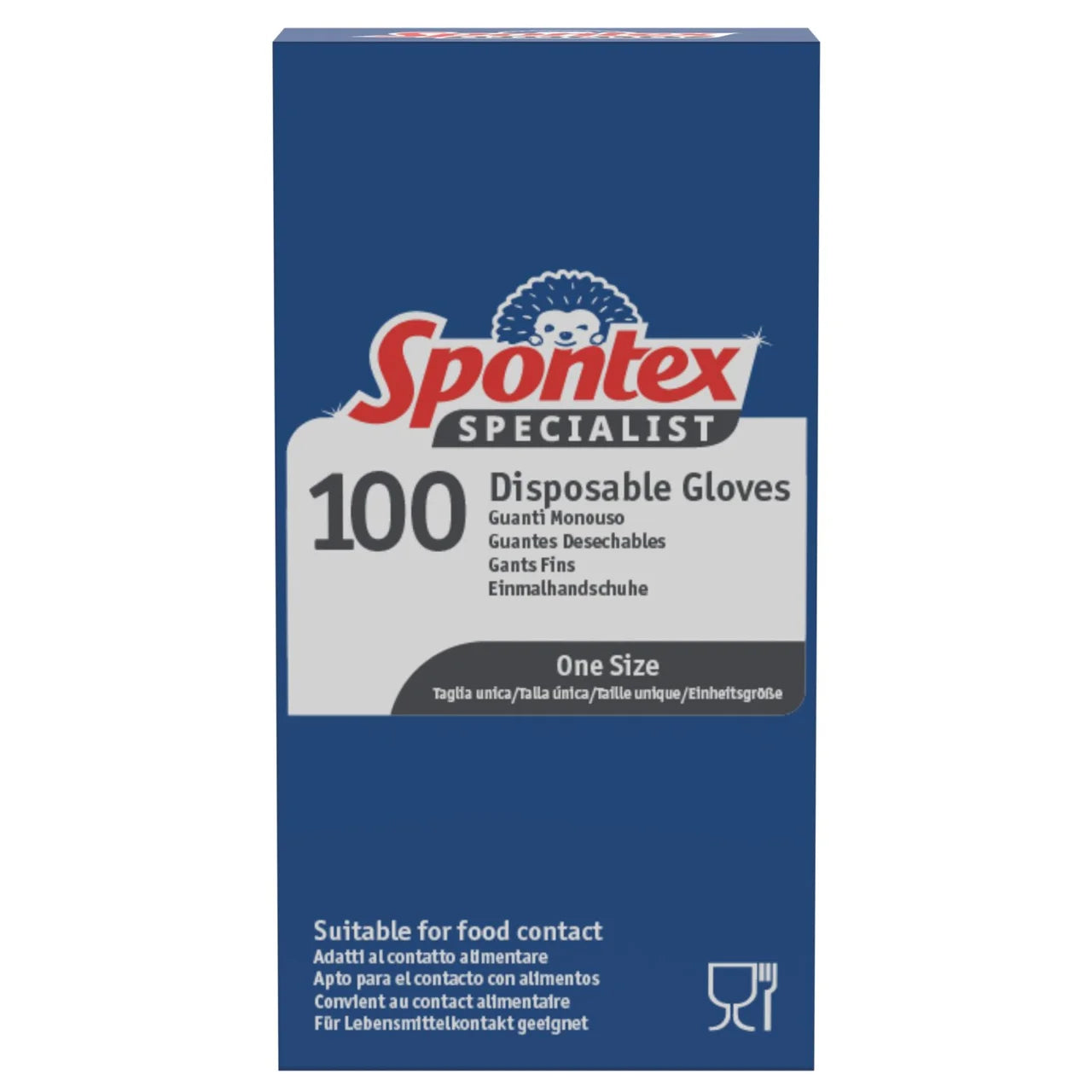 Spontex Specialist Disposable Gloves Food Safe Latex Free 100 per pack