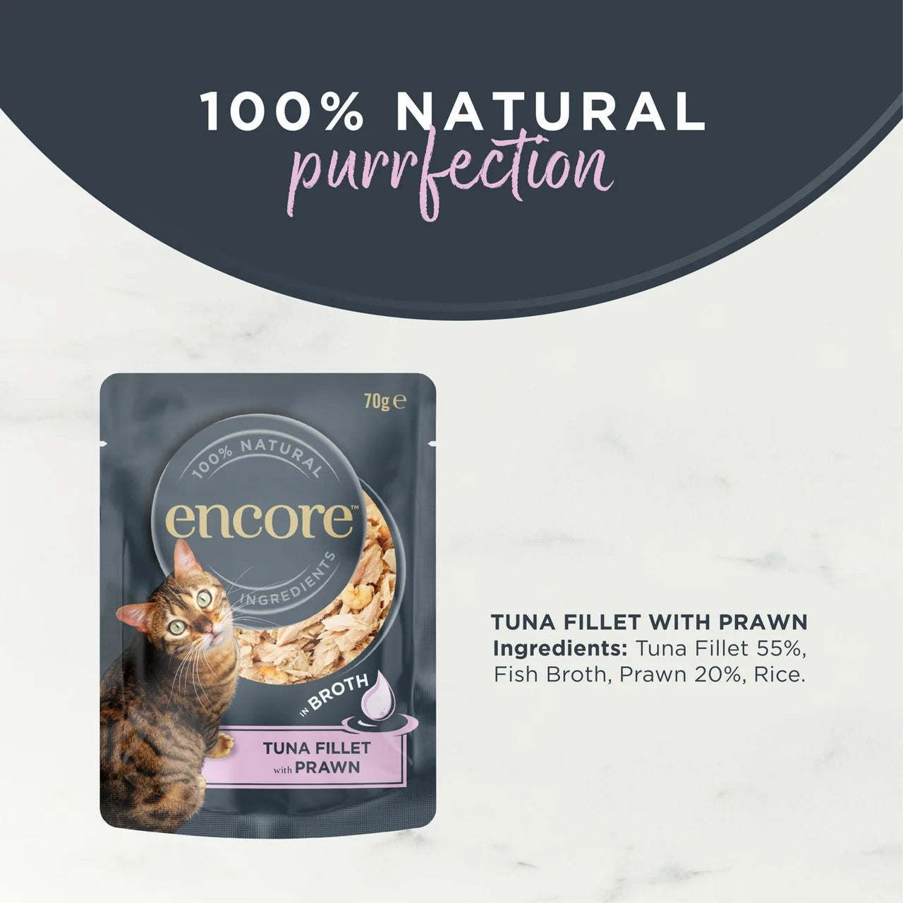 Encore Tuna & Prawn Cat Pouch 70g