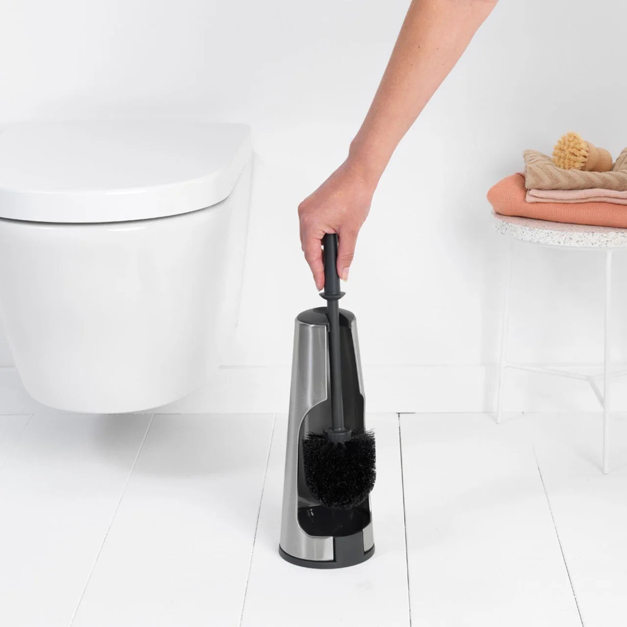 Brabantia ReNew Toilet Brush & Holder, Matt Steel