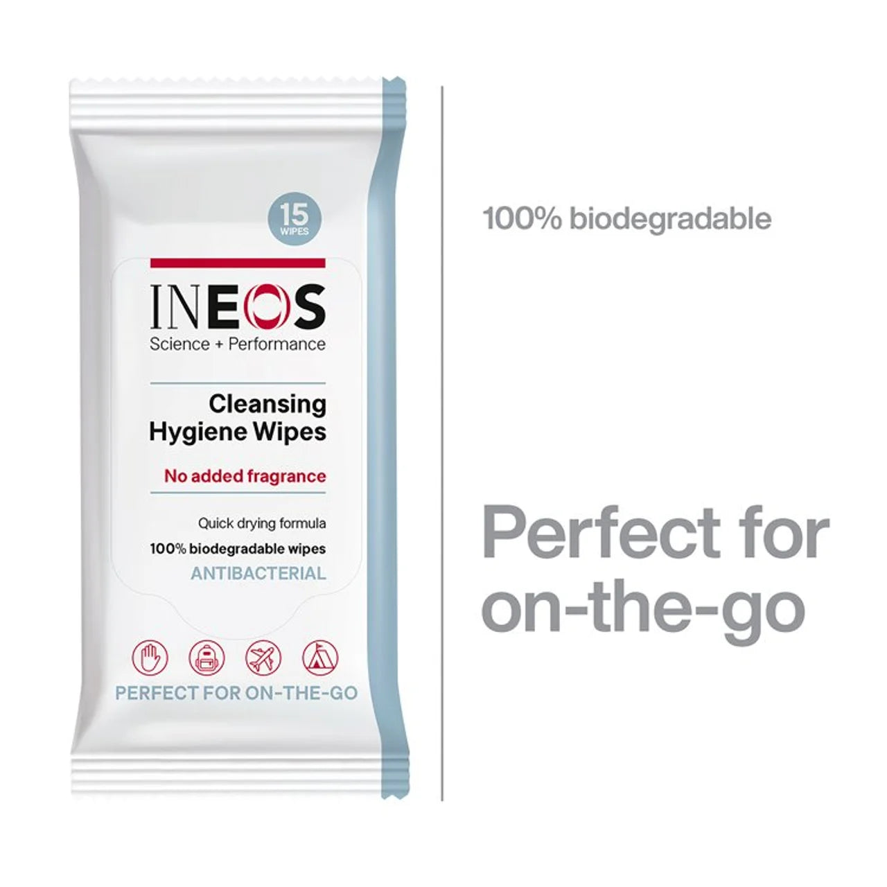 INEOS Cleansing Hygiene Wipes 15 per pack