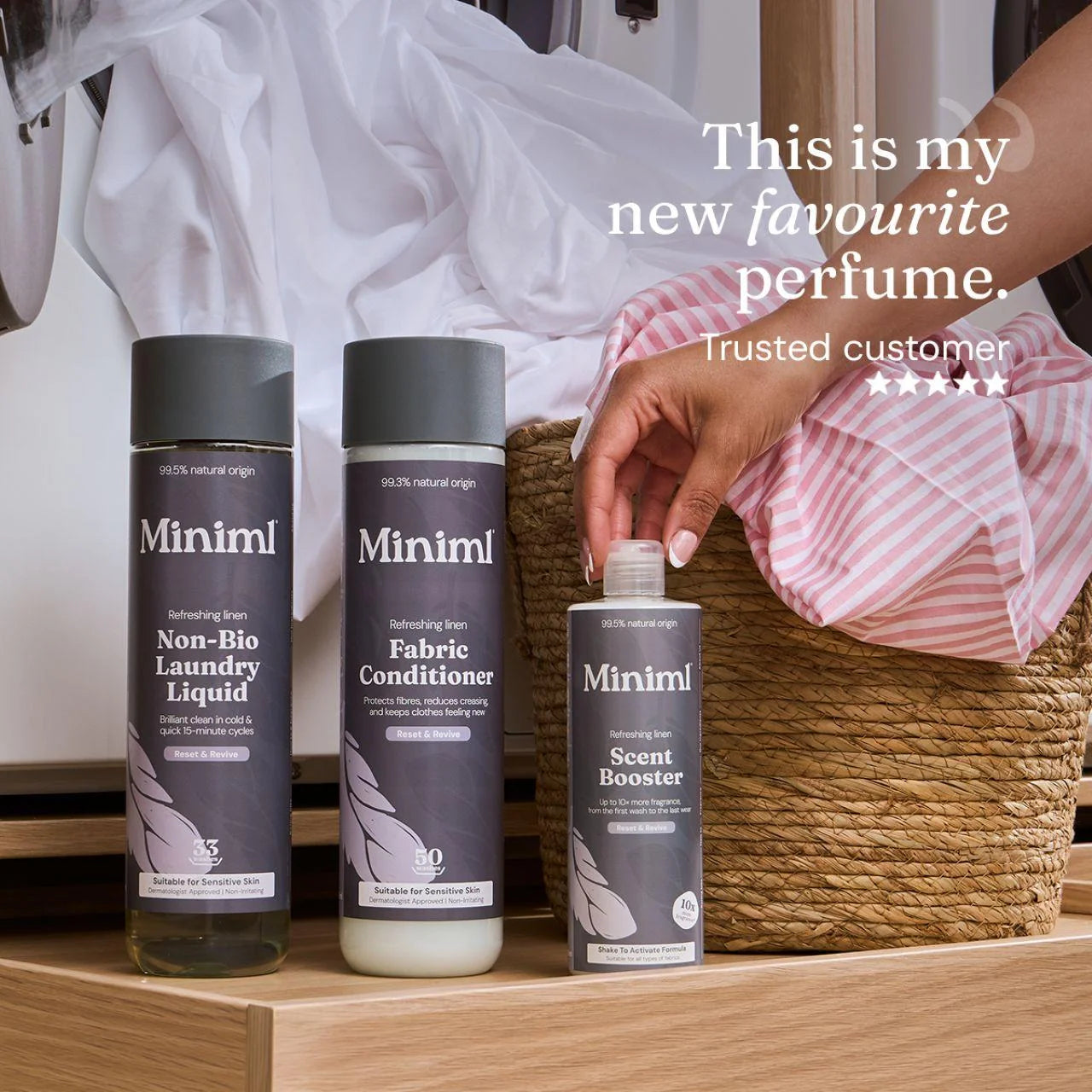 Miniml Scent Booster Refreshing Linen 400ml