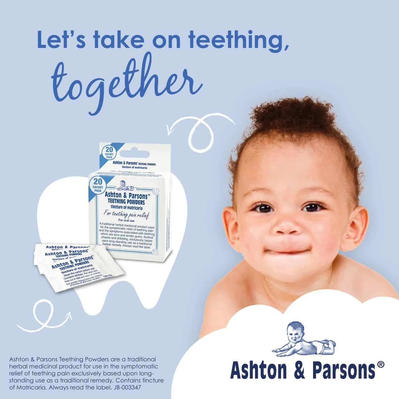 Ashton & Parsons Infants' Teething Powders 20 per pack