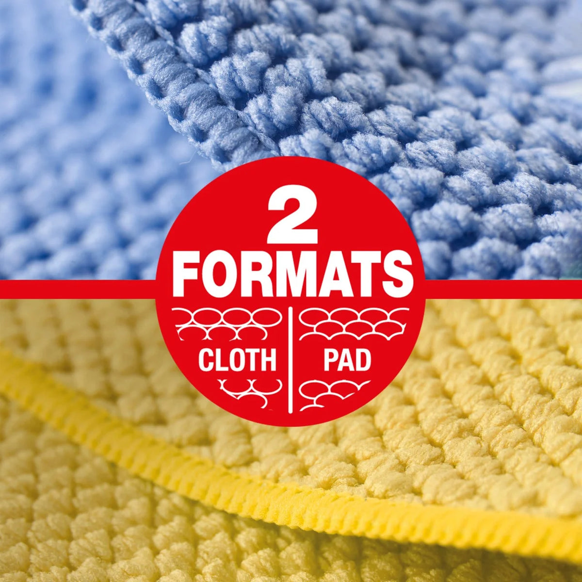 Spontex Microfibre Cloth Pads Kitchen Cleaning Kit 2 per pack