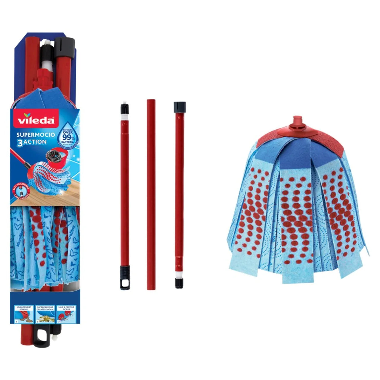Vileda Supermocio XL 3 Action Compact Mop