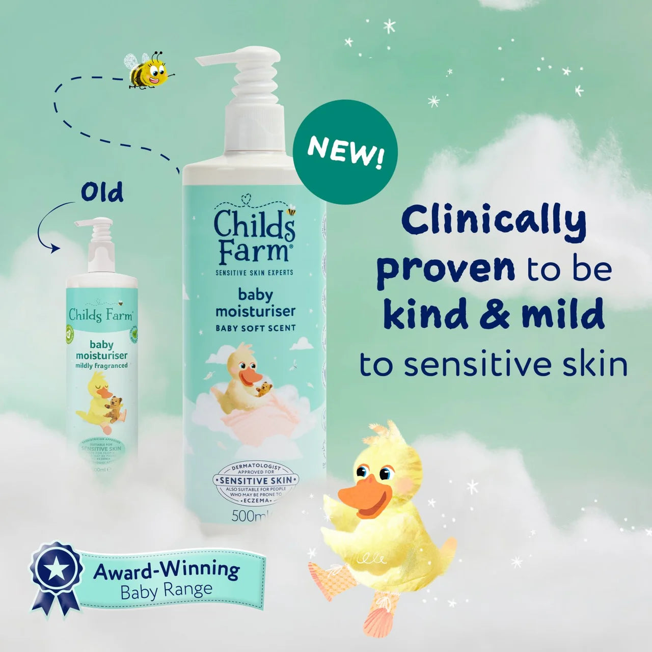 Childs Farm Baby Moisturiser, Baby Soft Scent 500ml