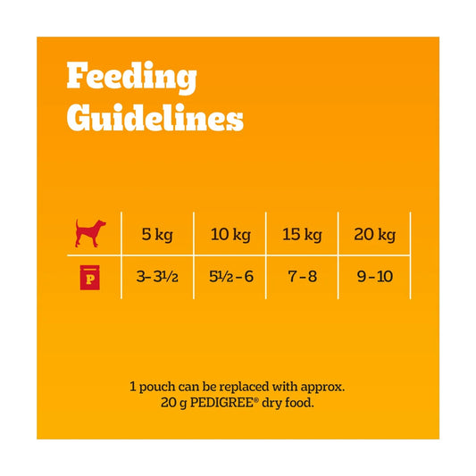Pedigree Senior Wet Dog Food Pouches Mixed in Jelly 12x100g