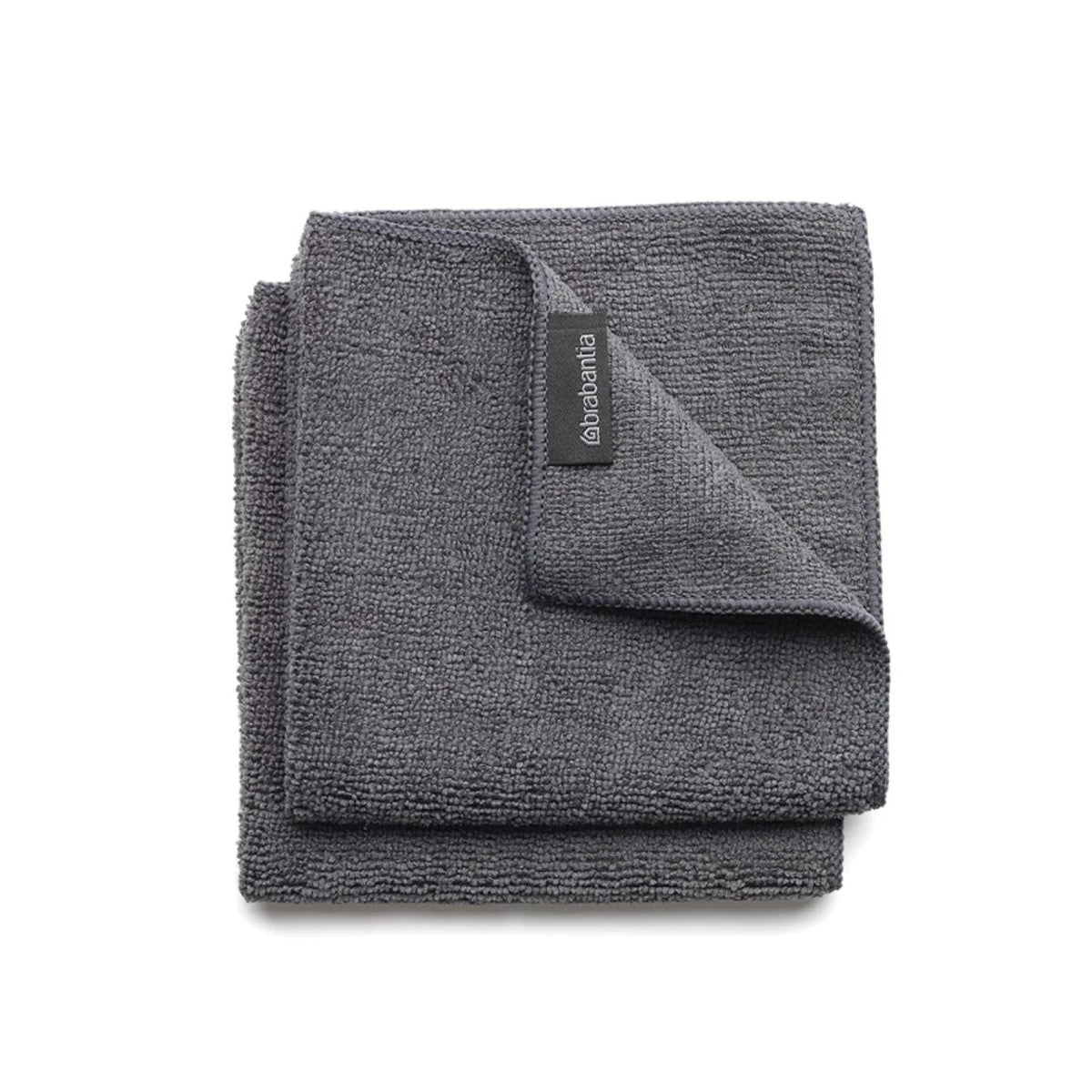 Brabantia Dark Grey Microfibre Dish Clothes 2 per pack