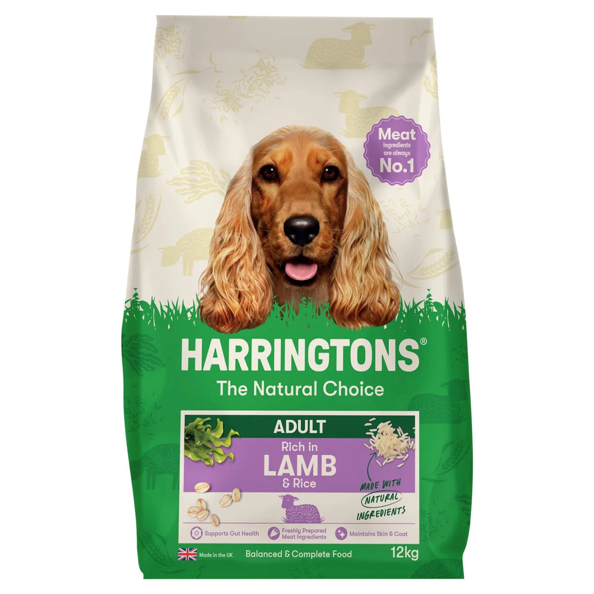 Harringtons Complete Lamb & Rice Dry Dog Food 12kg
