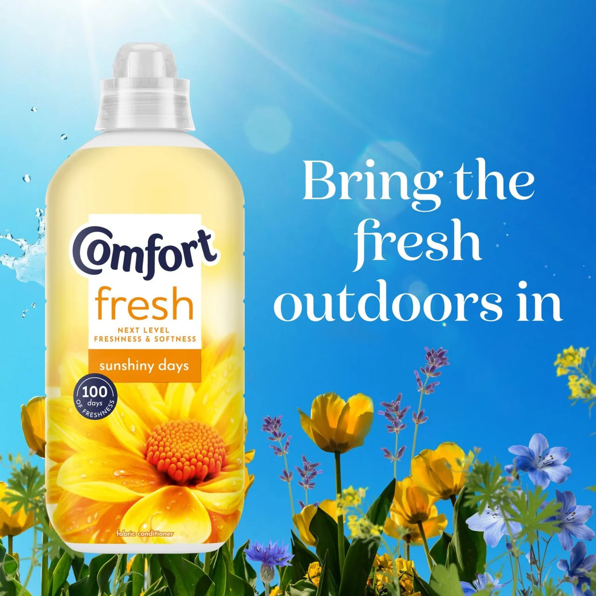 Comfort Fresh Sunshiny Days Fabric Conditioner 31 Washes 990ml