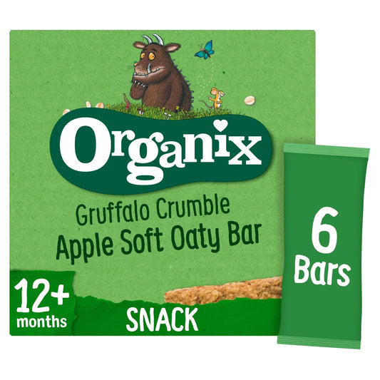Organix Gruffalo Crumble Apple Soft Oaty Bars 6 x 23g