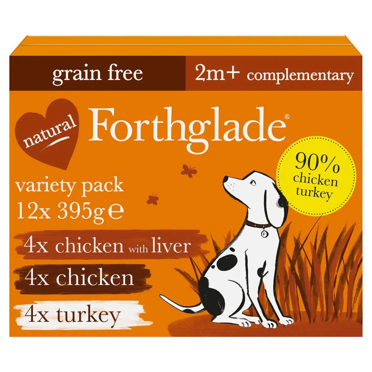 Forthglade Complementary Wet Dog Food Variety Pack 12x395g