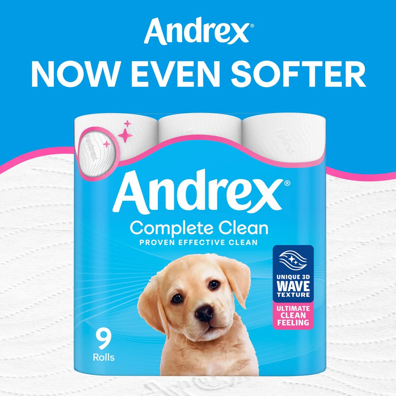 Andrex Complete Clean Toilet Roll 4 per pack