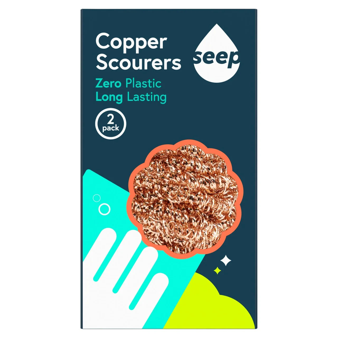 Seep Copper Scourer 2 per pack