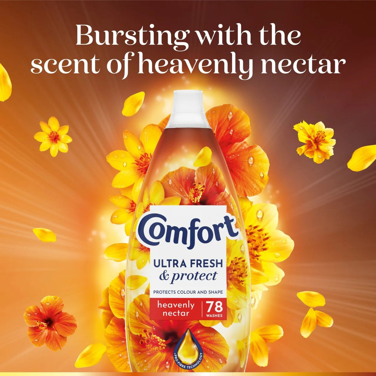 Comfort Ultra Fresh & Protect Fabric Conditioner Heavenly Nectar 78 washes 1.178L