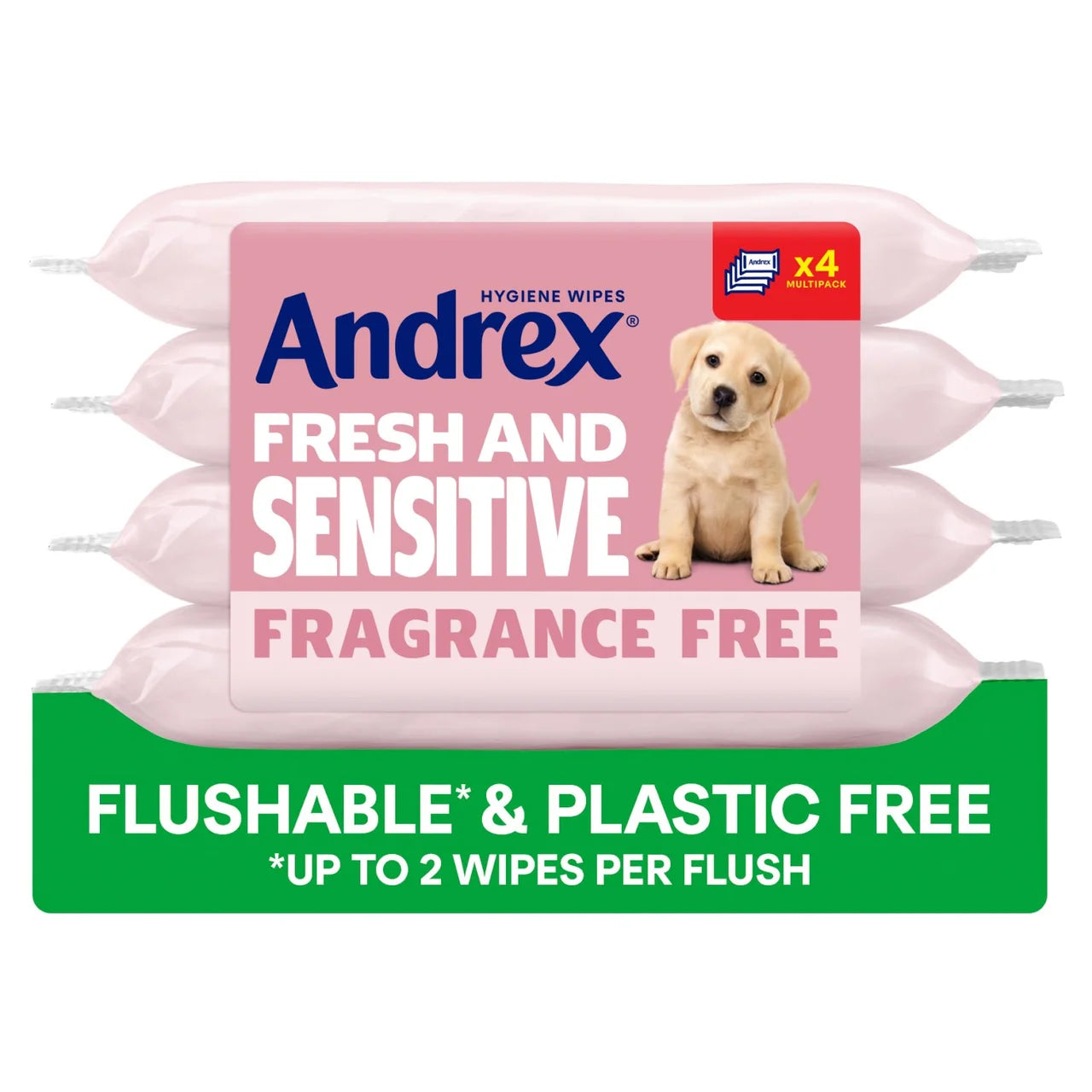 Andrex Hygiene Wipes Fresh and Sensitive 4 x 30 per pack