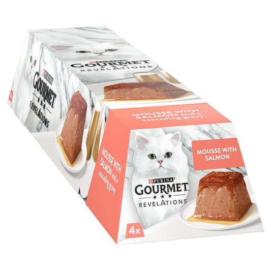 Gourmet Revelations Mousse Salmon Wet Cat Food 4 x 57g
