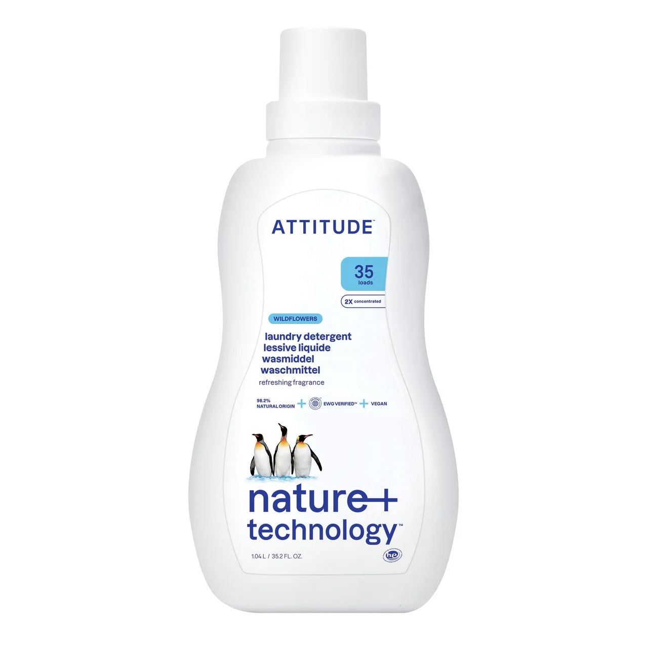 Attitude Laundry Detergent Wildflowers 35 Washes 1.05L