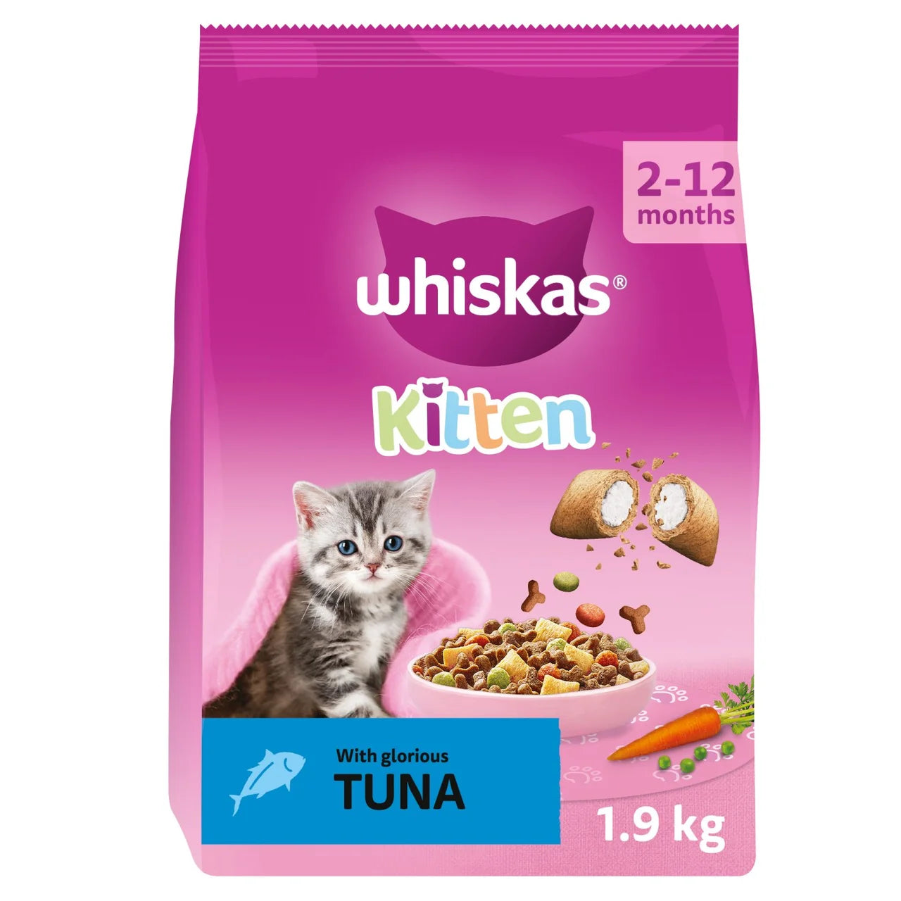 Whiskas Kitten Complete Dry Food with Tuna 1.9kg