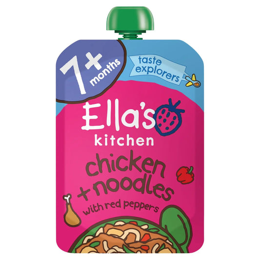 Ella's Kitchen Chicken & Noodles Baby Food Pouch 7+ Months 130g