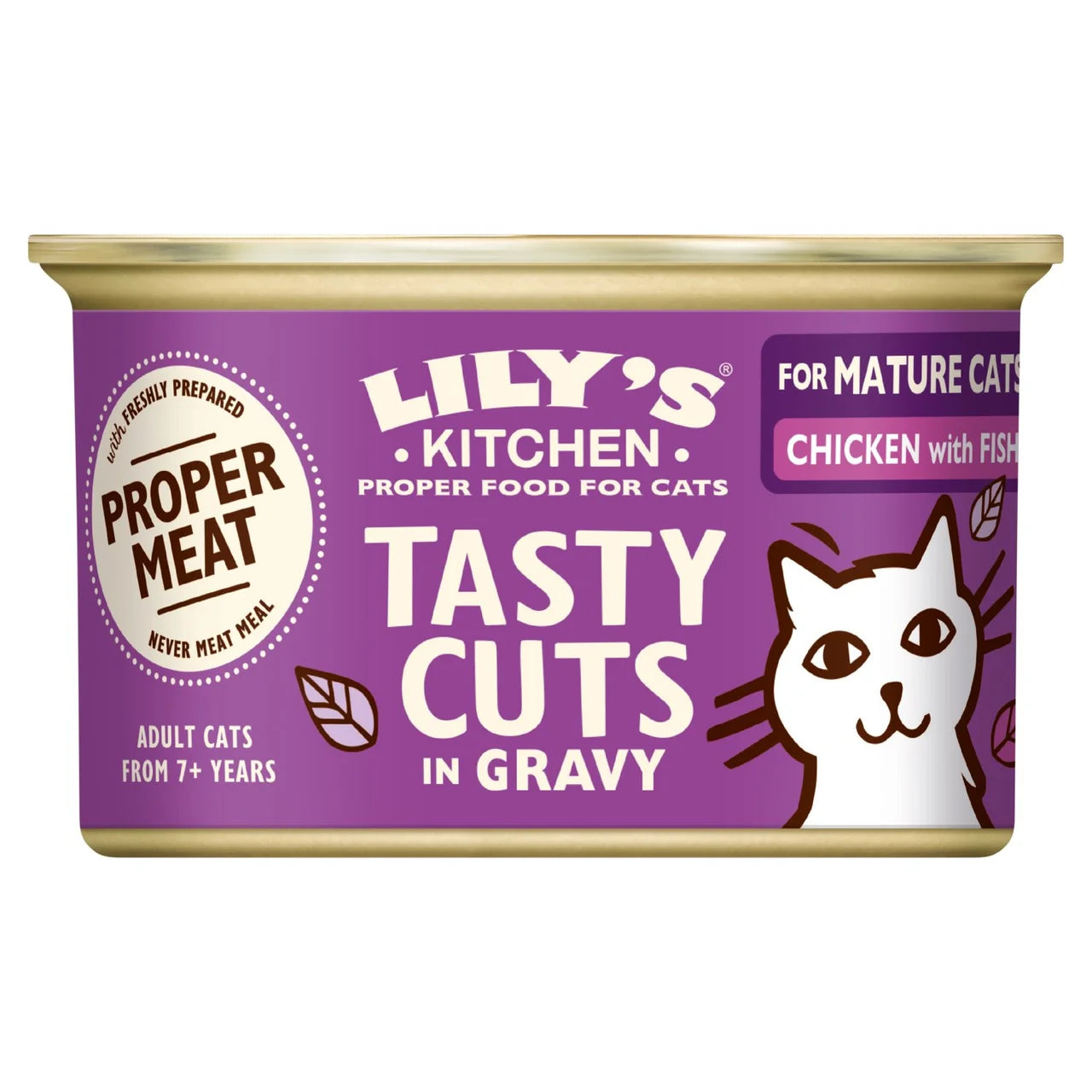 Lily's Kitchen Chicken & Fish Tasty Cuts in Gravy for Mature Cats 85g