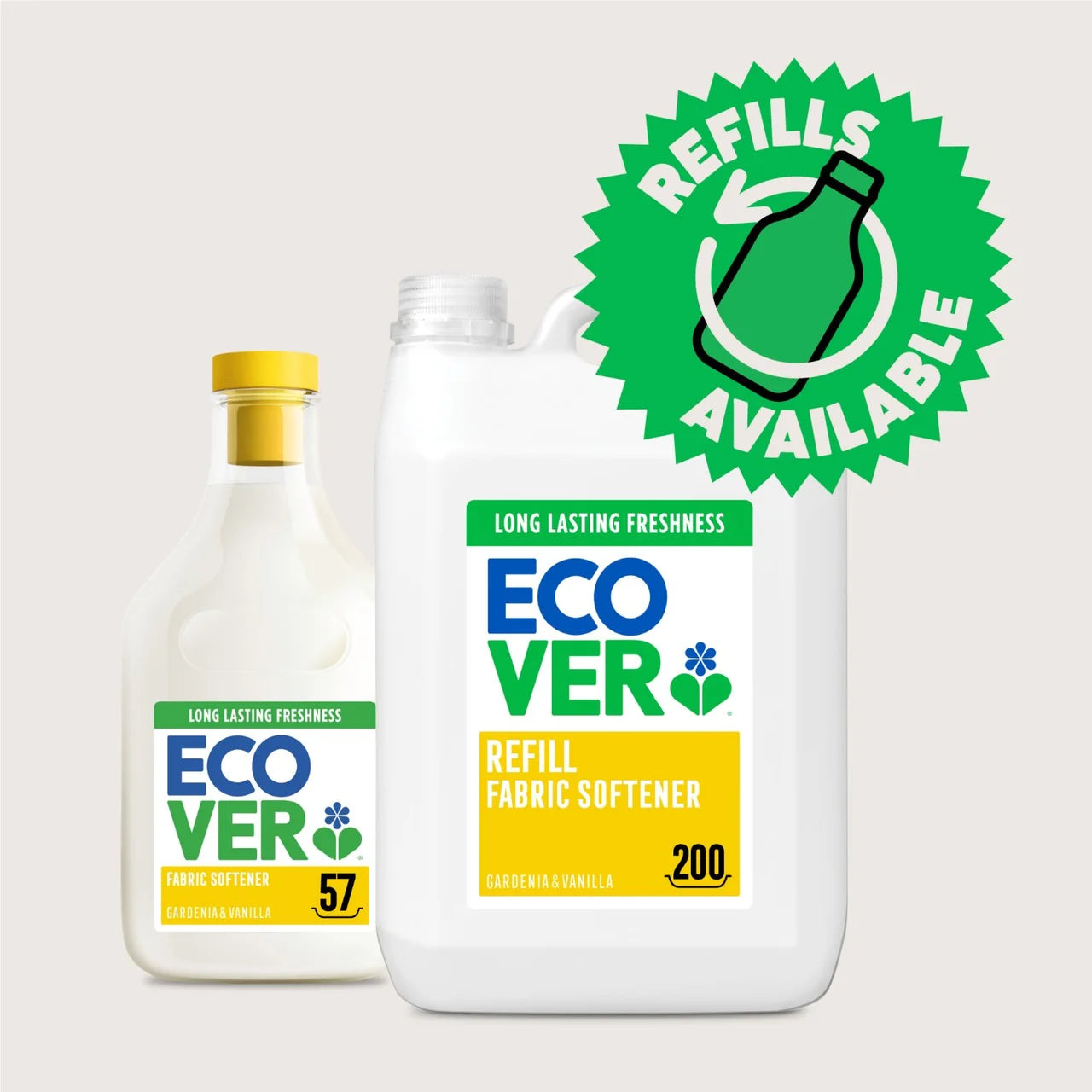 Ecover Concentrated Fabric Softener Gardenia & Vanilla 57 Washes 1430ml