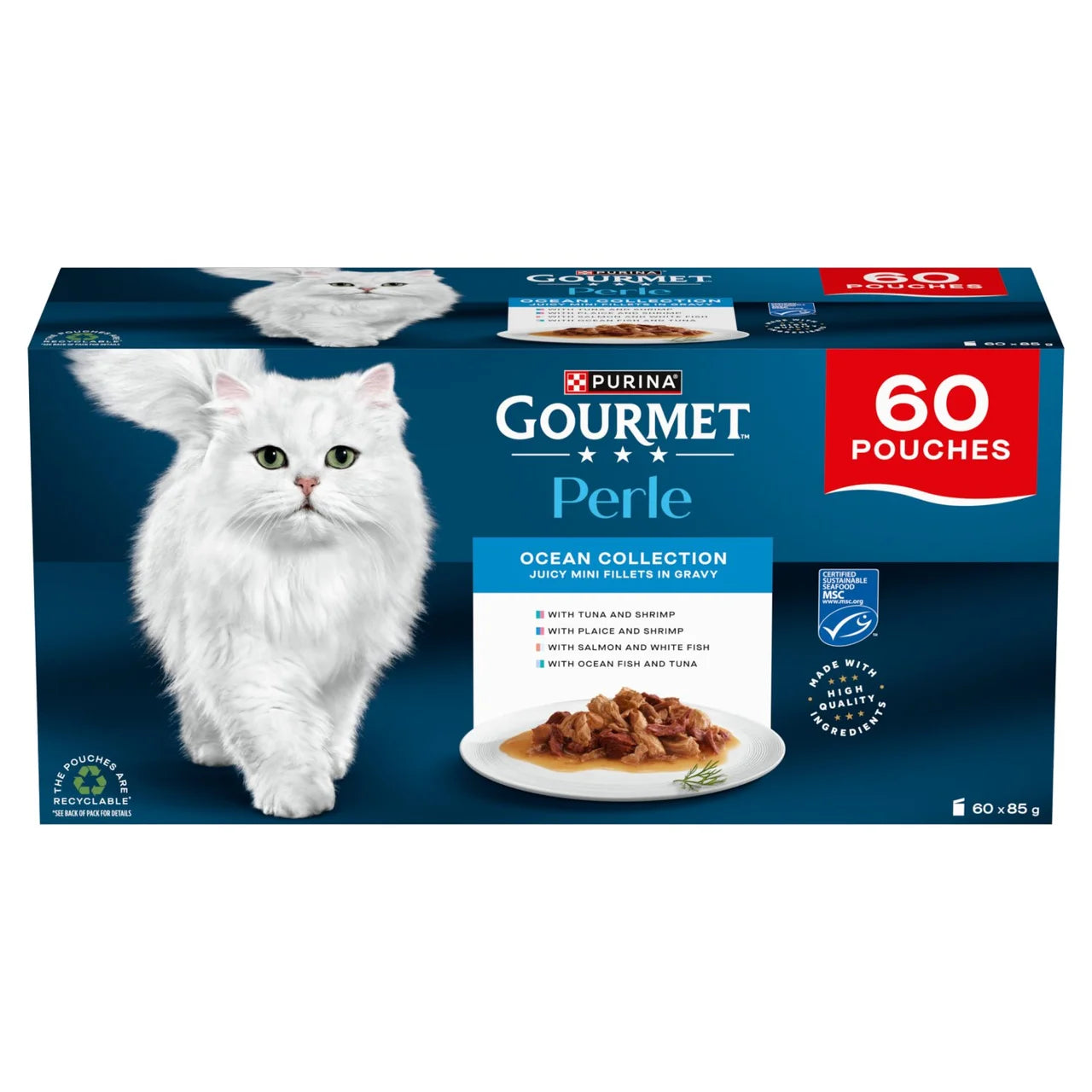 Gourmet Perle Ocean Collection Wet Cat Food 60 x 85g