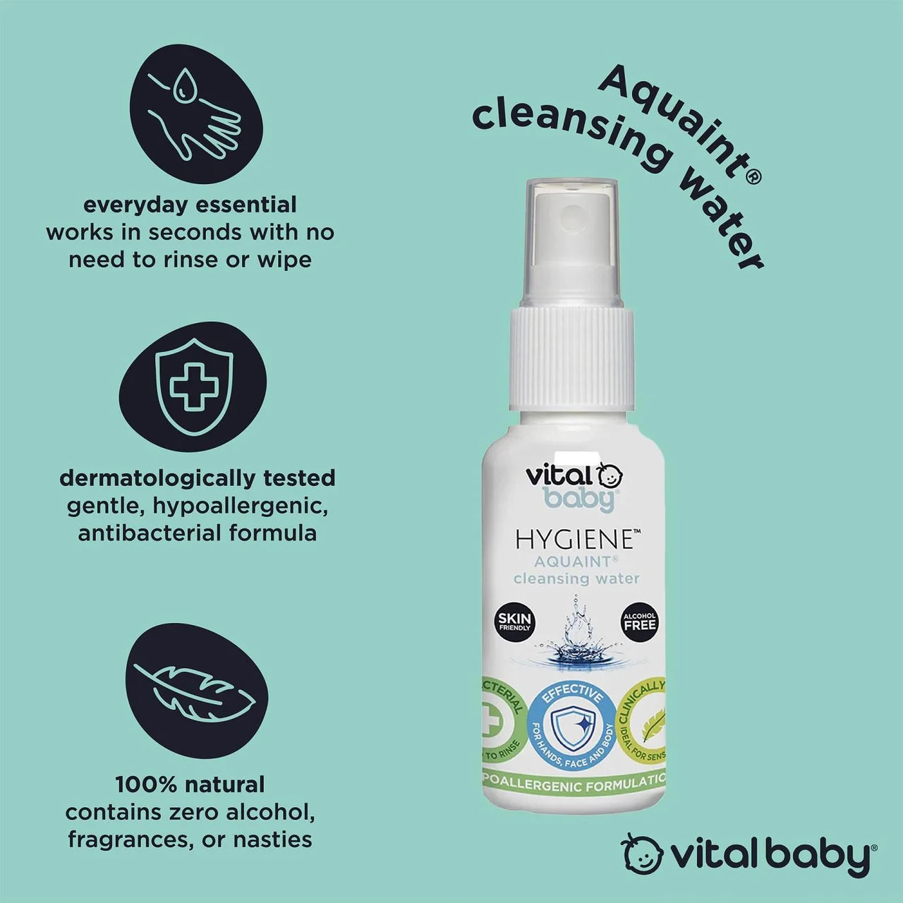 Vital Baby Hygiene AQUAINT Cleansing Water 50ml