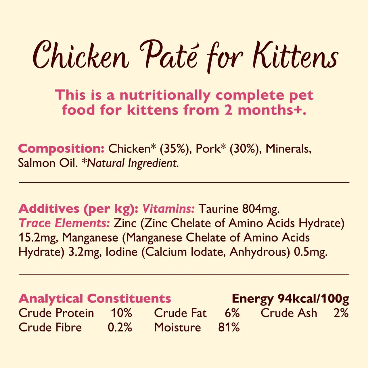 Lily's Kitchen Pate Selection for Kittens 8 x 85g