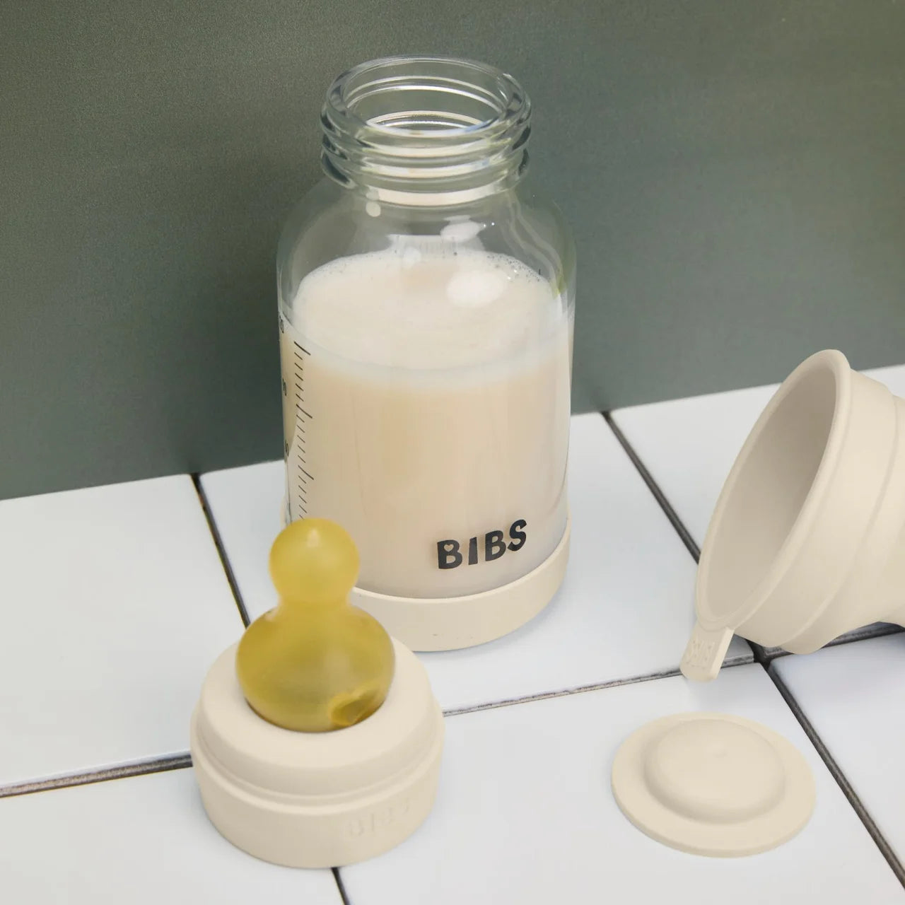 BIBS Glass Baby Bottle Slow Flow 120ml 0m+