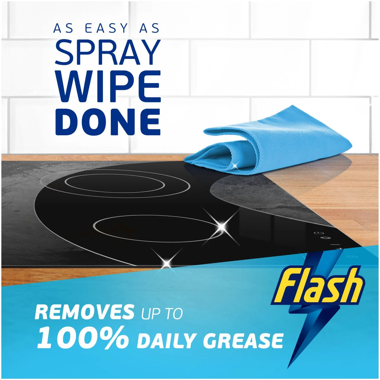 Flash Spray Wipe Done Bright Mandarin Cleaning Spray 800ml