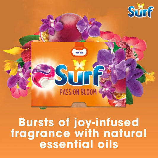 Surf Passion Bloom 3 in 1 Laundry Washing Detergent Capsules 26 Washes