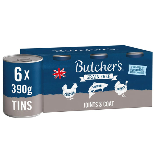Butcher's Joints & Coat Dog Food Tins 6x390