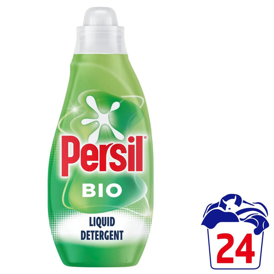 Persil Laundry Washing Liquid Detergent Bio 24 Washes 648ml