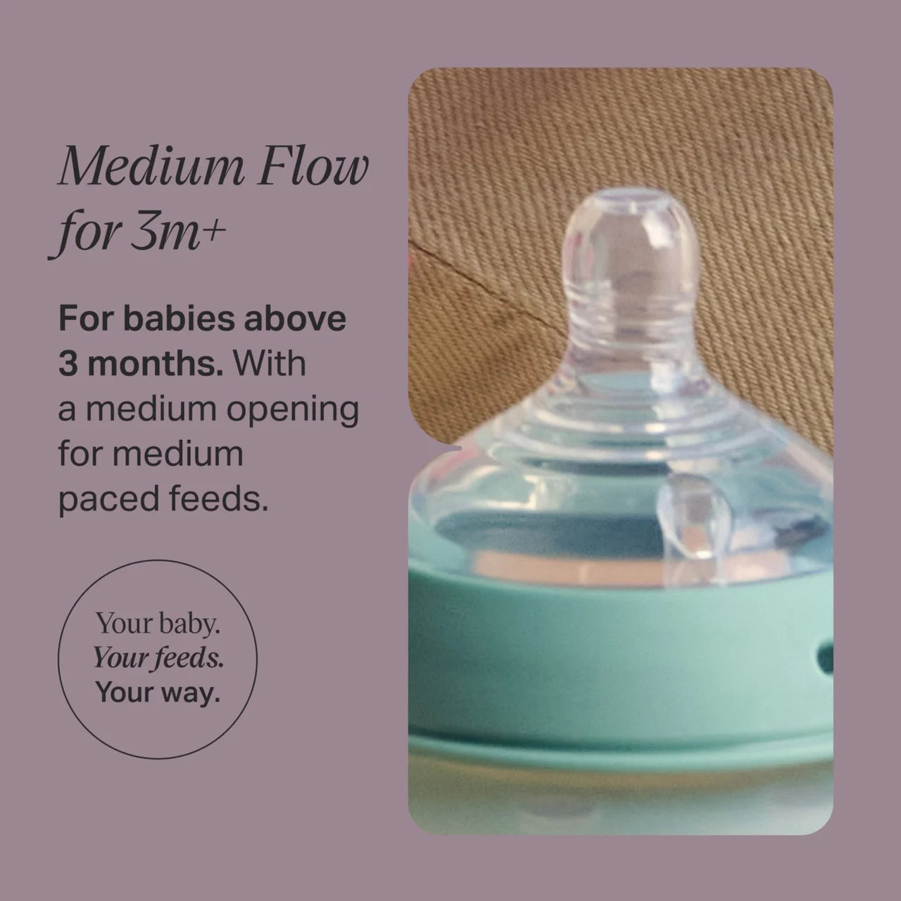 Tommee Tippee Natural Start Medium Flow Teats 2 per pack