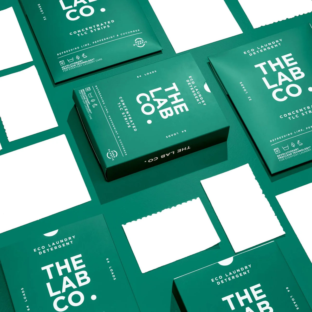The Lab Co. Laundry Detergent Strips Refreshing 32pk