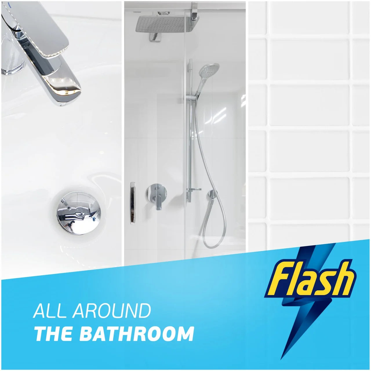 Flash Spray.Wipe.Done. Bathroom Antibac Cleaning Spray White Blossom 800ML
