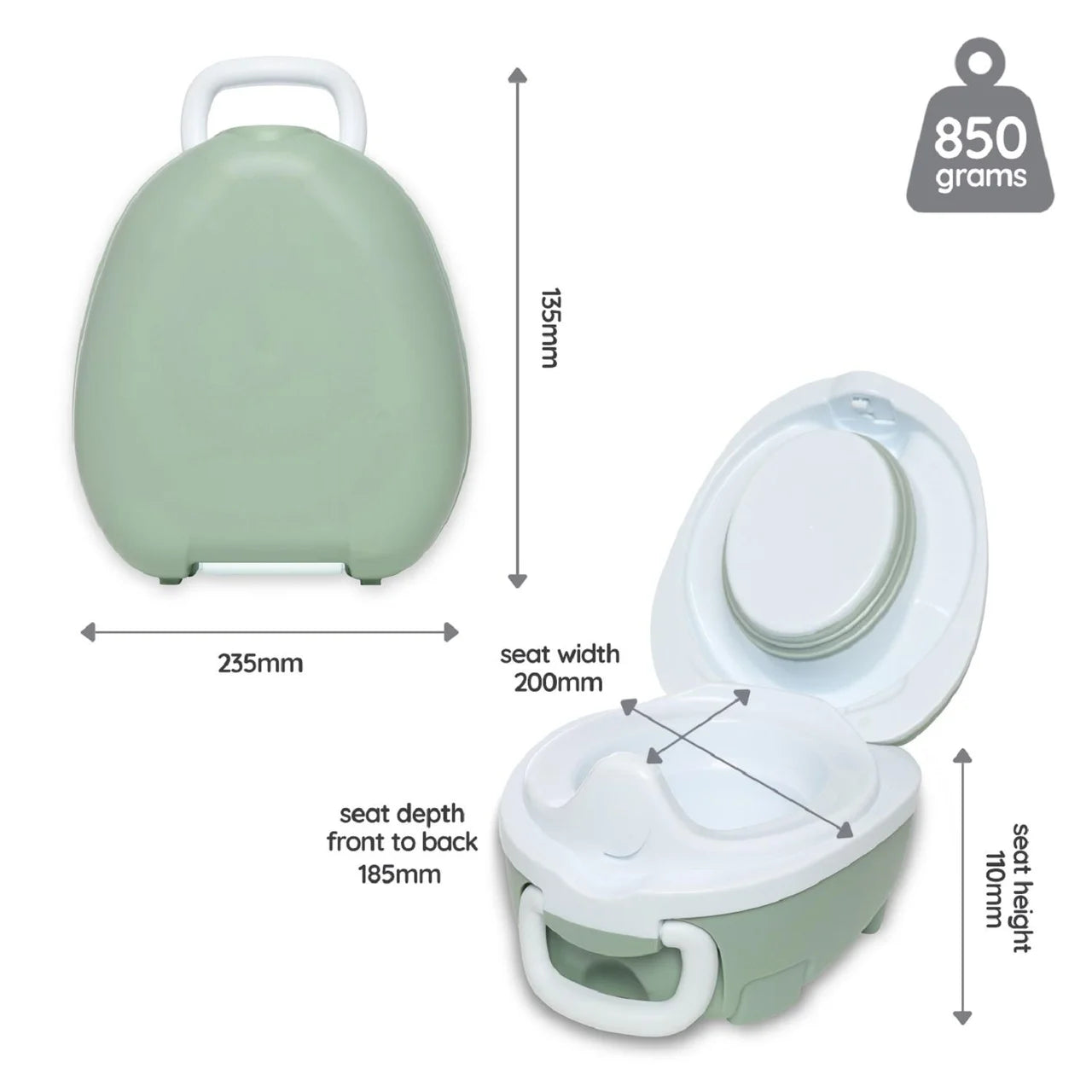 My Carry Potty Sage Green