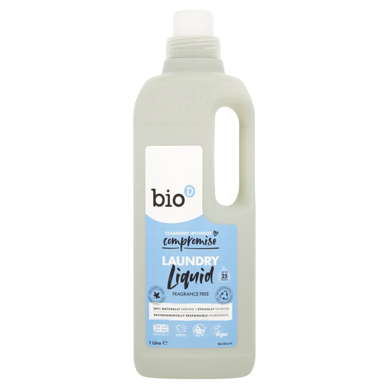 Bio-D Fragrance Free Non-Bio Eco Laundry Liquid 1L
